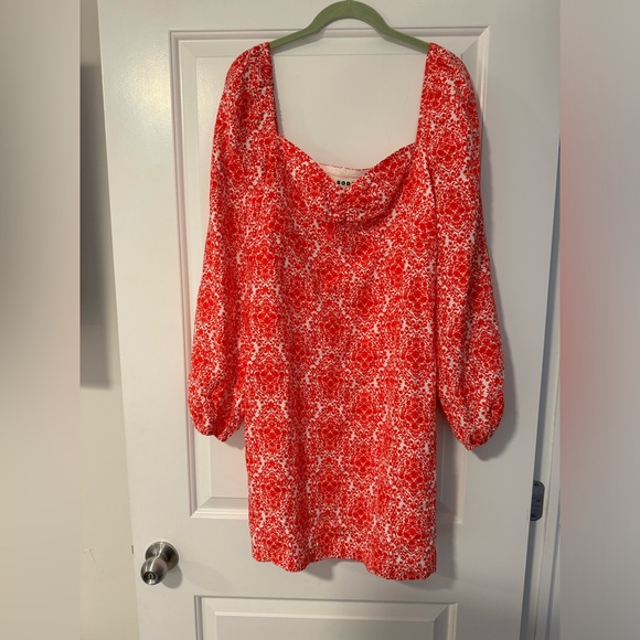 Boden Dresses & Skirts - BODEN Red Floral Boho Babydoll Dress Size US10